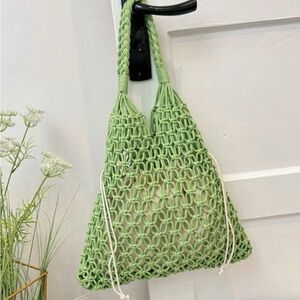 Straw Cotton Rope Hollow Bag Tote Shoulder Bags